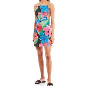 GIANNI Bini cut out floral dress size Small